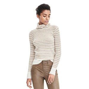 Banana Republic Filpucci Aire Yarn Striped Turtleneck